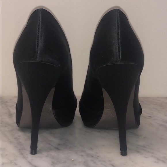 Steve Madden Satin Peep Toe Pumps - Picture 4 of 8